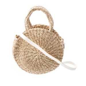 Clare V. Natural Straw Top Handle Bag